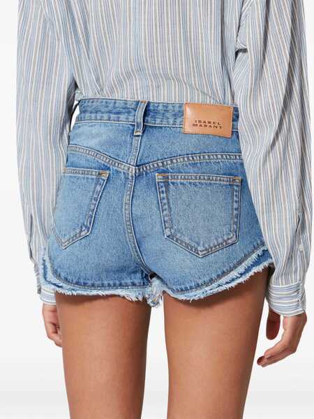 Pantaloni scurti Isabel Marant Shorts Endeidala DENIM Femei (BM 19727279) 4