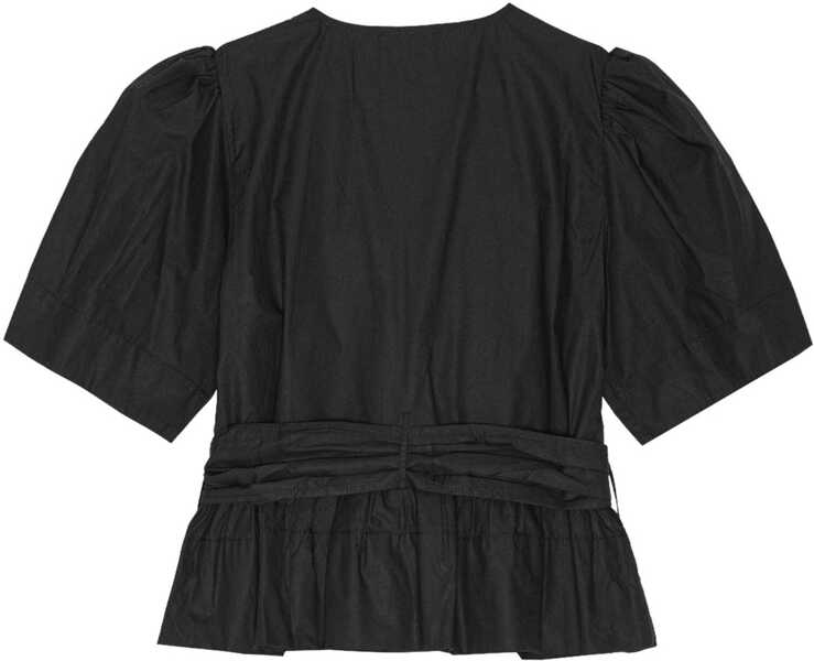 Bluze Ganni Tops With Ribbons BLACK Femei (BM 19727288) 2