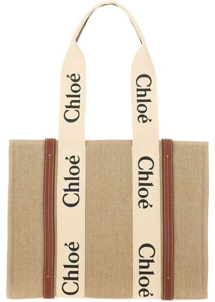 Genti de mana Chloe Woody Tote Bag BEIGE Femei (BM 19727297) 2