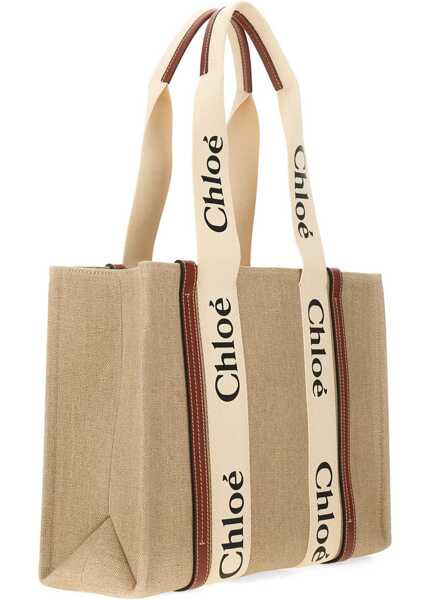 Genti de mana Chloe Woody Tote Bag BEIGE Femei (BM 19727297) 4