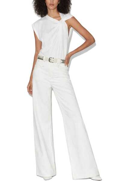 Tricouri Isabel Marant Top Nayda WHITE Femei (BM 19727312) 2