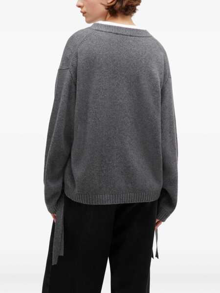 Pulovere Ganni Wool Blend Sweater CHARCOAL Femei (BM 19727411) 4
