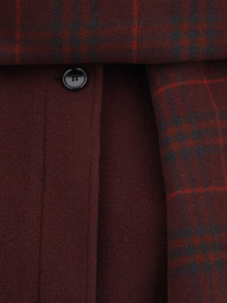 Esarfe Burberry Detachable Scarf Wool Jacket WINE RED Femei (BM 19727594) 3