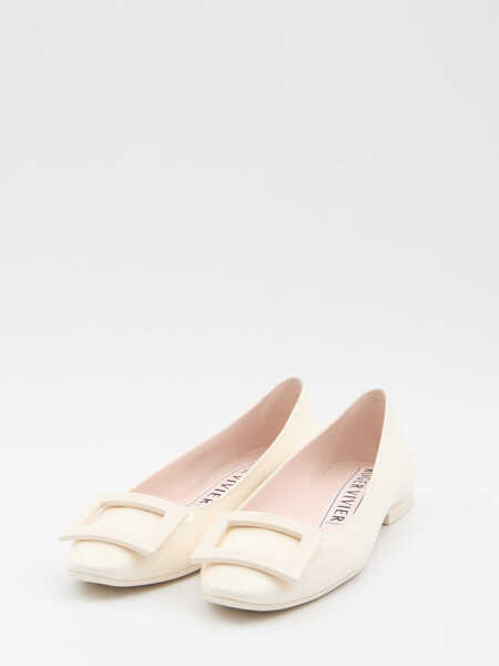 Balerini Roger Vivier Gommettine Roundy Ballerinas CREAM Femei (BM 19727630) 2