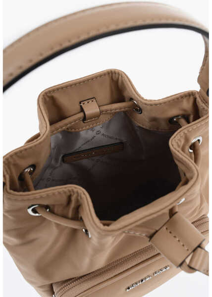 Genti de umar Michael Kors Michael Nylon Mini Bucket Bag Brown Femei (BM 19727660) 4