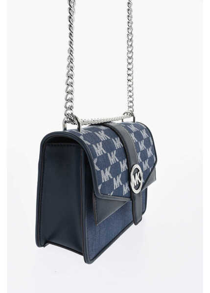 Genti de umar Michael Kors Michael Logoed Fabric Shoulder Bag Blue Femei (BM 19727663) 3