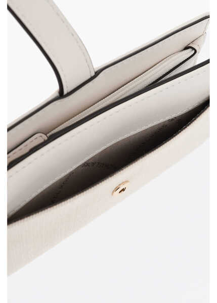 Portofele Michael Kors Michael Cotton Greenwich Wallet With Golden Effect Monogram Beige Femei (BM 19727666) 3