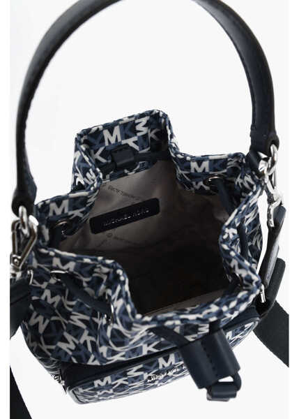 Genti de umar Michael Kors Michael All-Over Monogram Khai Bucket Bag White Femei (BM 19727690) 4