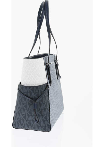 Genti de mana Michael Kors Michael All-Over Monogram Color Block Voyager Tote Bag Blue Femei (BM 19727708) 2