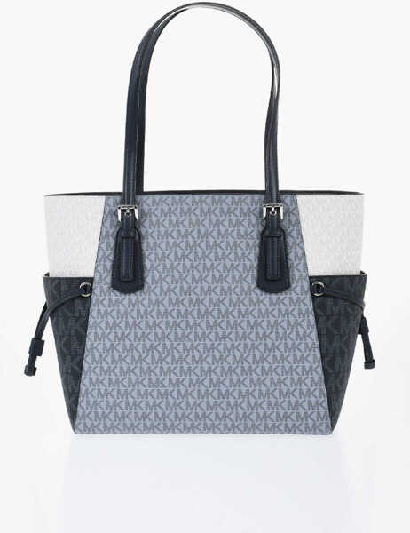 Genti de mana Michael Kors Michael All-Over Monogram Color Block Voyager Tote Bag Blue Femei (BM 19727708) 3