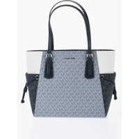 Genti de mana Michael All-Over Monogram Color Block Voyager Tote Bag Femei