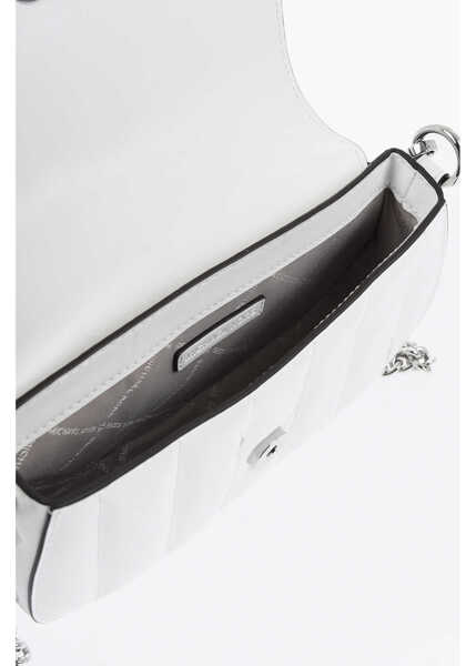 Genti de umar Michael Kors Michael Padded Patent Leather Mila Soulder Bag White Femei (BM 19727711) 4