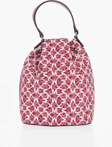 Genti de umar Michael Kors Michael All-Over Monogram Khai Bucket Bag White Femei (BM 19727720) 2