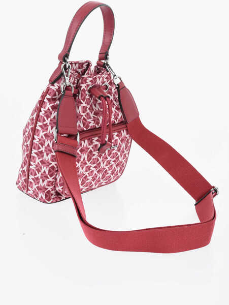 Genti de umar Michael Kors Michael All-Over Monogram Khai Bucket Bag White Femei (BM 19727720) 3