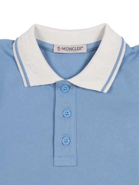 Tricouri Polo Moncler SS POLO Light Blue Baieti (BM 19727814) 3