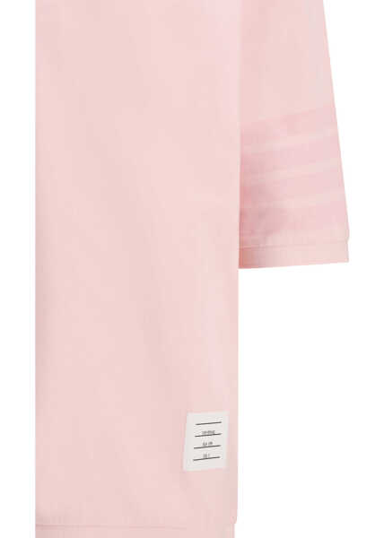 Tricouri Polo Thom Browne Cotton Polo Shirt LT PINK Barbati (BM 19727846) 3