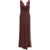 THE ANDAMANE Minerva long Dress AUBERGINE