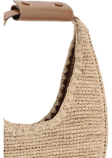 Genti de mana STAUD MOON RAFFIA TOTE BAG NATURAL/TAN Femei (BM 19727855) 4