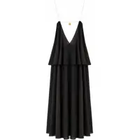 Imbracaminte Chloe Dama - Rochii casual Chloe Silk Georgette Long Dress BLACK Femei (BM 19727879) - B-mall.ro
