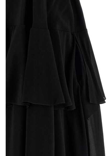 Rochii casual Chloe Silk Georgette Long Dress BLACK Femei (BM 19727879) 4