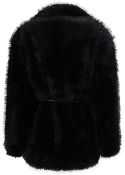 Paltoane Max Mara Furry Rosaria Belted Coat NERO Femei (BM 19727906) 2