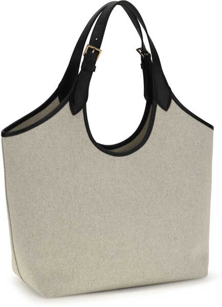 Genti de umar Versace Tote Fabric Calf Leather ROPE BLACK VERSACE GOLD Femei (BM 19727963) 3