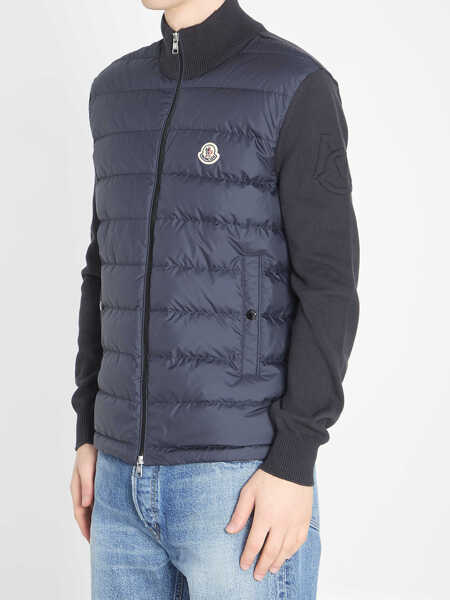 Cardigane Moncler Padded Tricot Cardigan BLUE Barbati (BM 19728074) 2