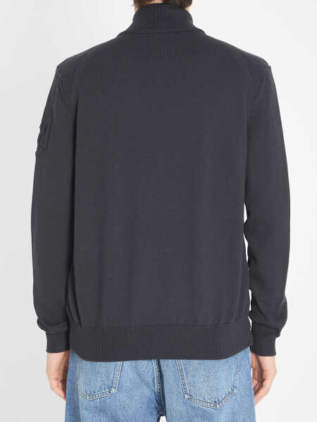 Cardigane Moncler Padded Tricot Cardigan BLUE Barbati (BM 19728074) 4