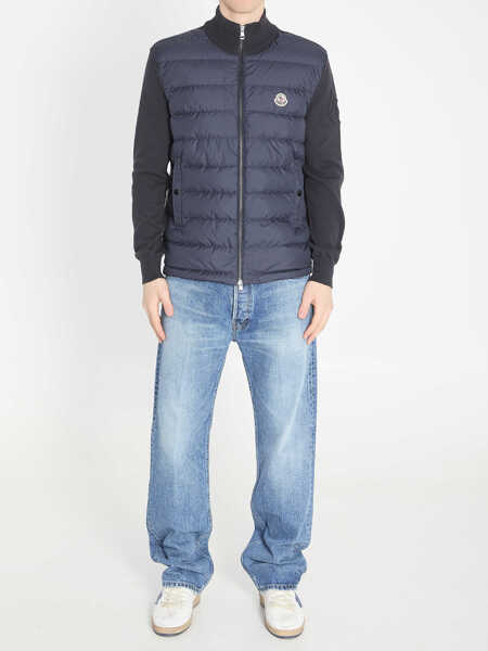 Cardigane Moncler Padded Tricot Cardigan BLUE Barbati (BM 19728074) 5