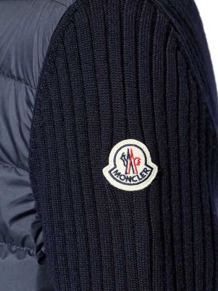 Cardigane Moncler Padded Wool Cardigan BLUE Barbati (BM 19728083) 5
