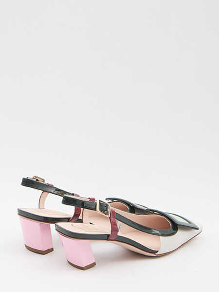 Pantofi cu toc Roger Vivier Belle Vivier Slingback Pumps WHITE Femei (BM 19728086) 3