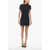 Balenciaga Short Sleeved Corseted Mini Dress Black