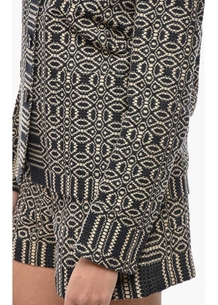 Sacouri Dior Macram Cotton Blend Regina Blazer Black & White Femei (BM 19728131) 3