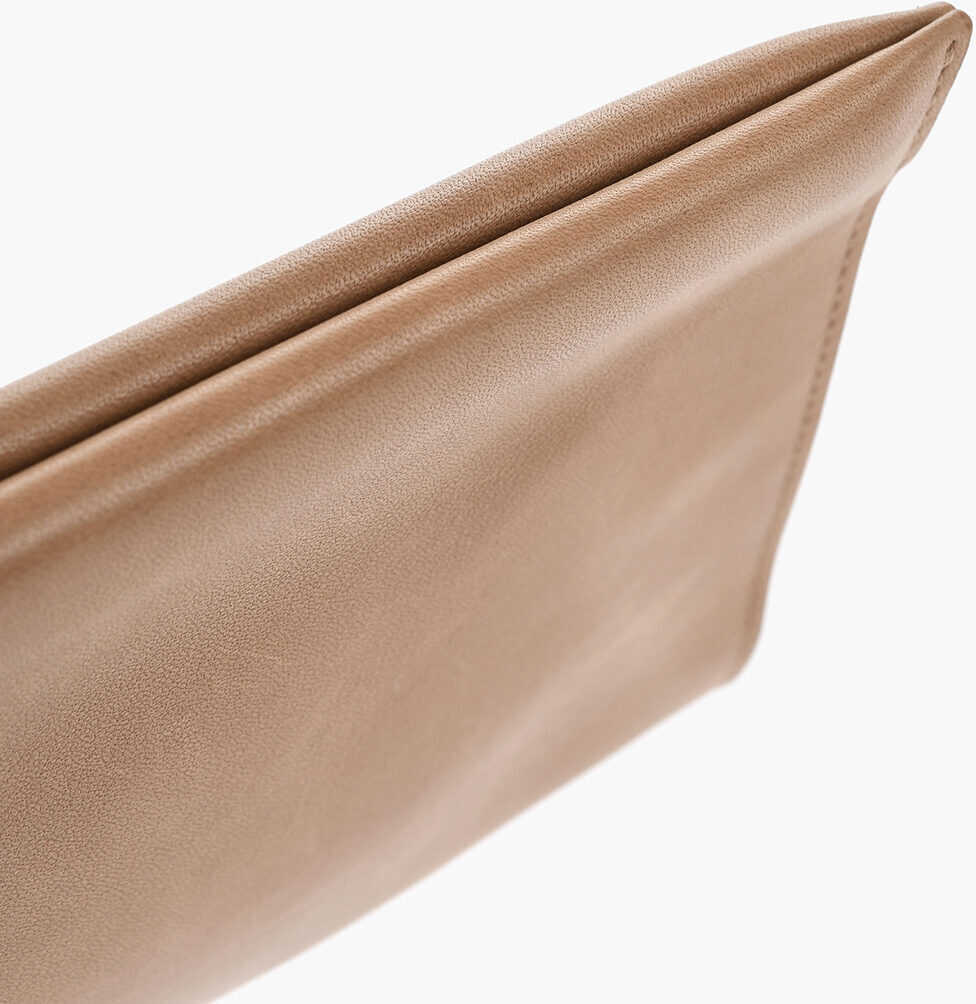 Genti plic THE ROW Leather Flat Clutch Brown Femei (BM 19728149) 3