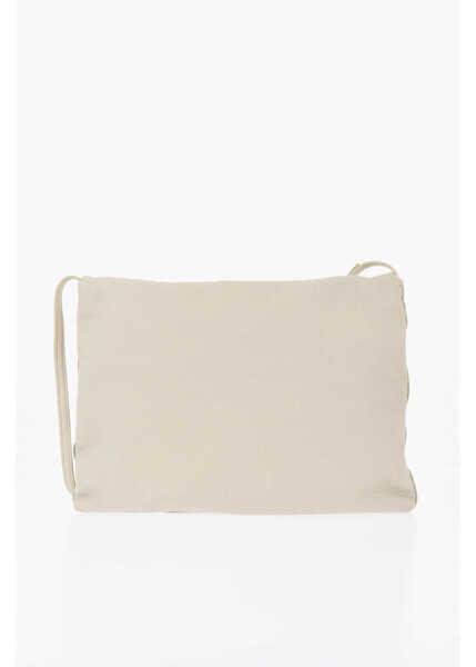 Genti de umar THE ROW Textured Leather Nan Shoulder Bag Beige Femei (BM 19728155) 2