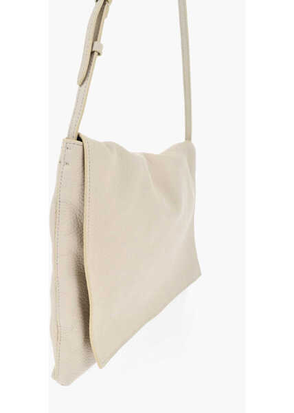 Genti de umar THE ROW Textured Leather Nan Shoulder Bag Beige Femei (BM 19728155) 3