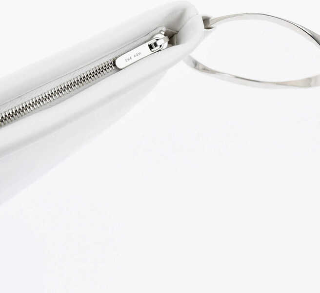 Genti plic THE ROW Leather Geo Wrist Bag With Zipped Closure White Femei (BM 19728164) 3