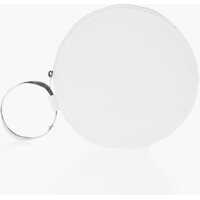 Genti plic Leather Round Wrist Bag With Zipped Closure Femei