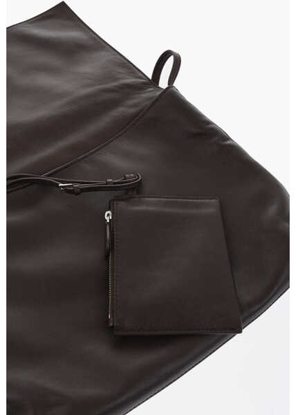 Genti de umar THE ROW Solid Color Leather Nan Shoulder Bag Brown Femei (BM 19728170) 4