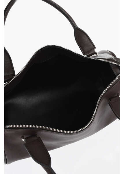 Genti de mana THE ROW Leather Edith Bowler Bag Brown Femei (BM 19728176) 4