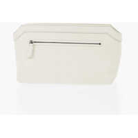 Genti de mana Textured Leather Terrasse Pouch With Zipped Closure Femei