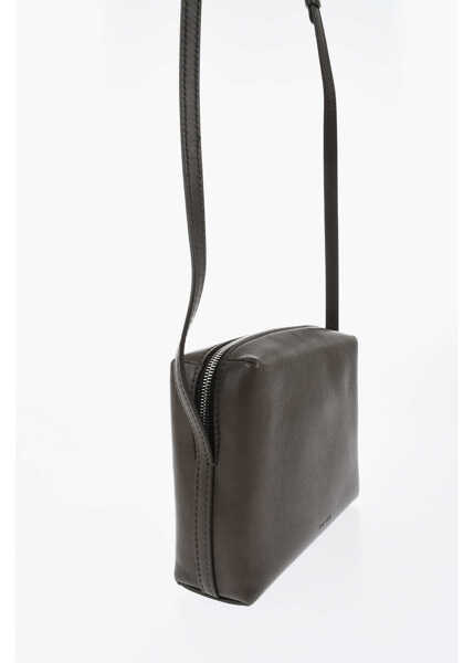 Genti tip postas THE ROW Leather Cube Crossbody Bag Black Femei (BM 19728194) 2