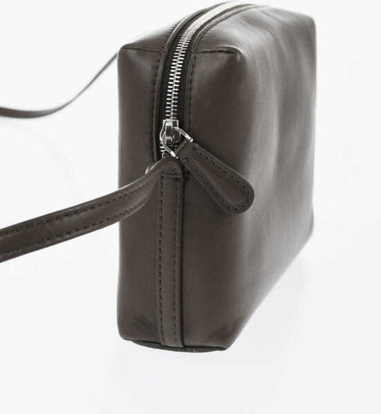 Genti tip postas THE ROW Leather Cube Crossbody Bag Black Femei (BM 19728194) 3