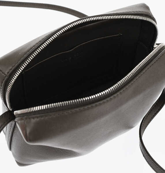 Genti tip postas THE ROW Leather Cube Crossbody Bag Black Femei (BM 19728194) 4