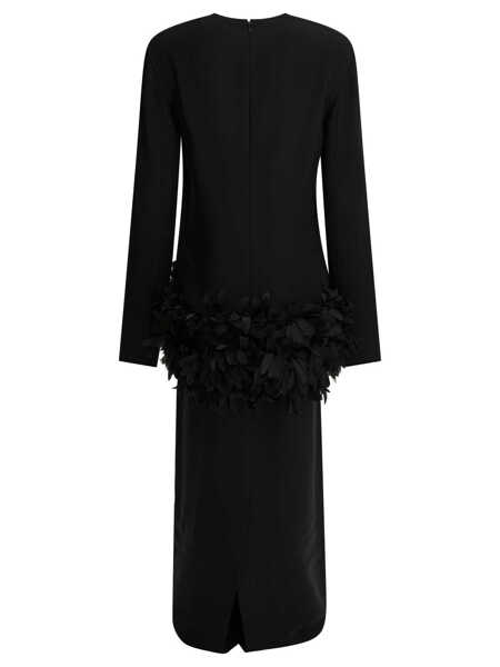 Rochii elegante TOTME Abito lungo Petal Black Femei (BM 19728264) 2