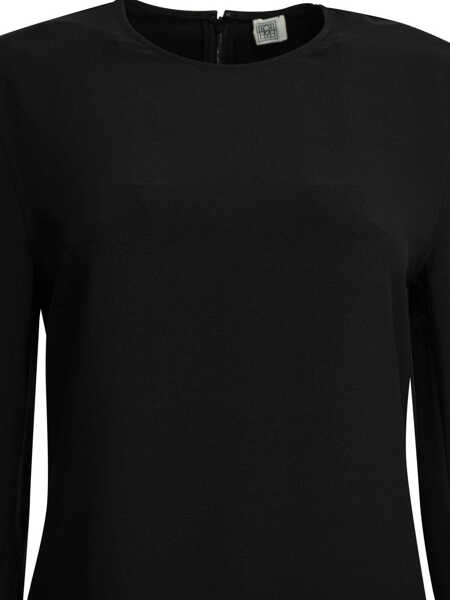 Rochii elegante TOTME Abito lungo Petal Black Femei (BM 19728264) 3