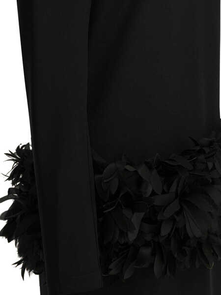 Rochii elegante TOTME Abito lungo Petal Black Femei (BM 19728264) 4