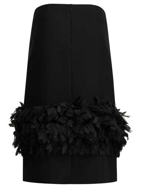 Fuste casual TOTME Gonna a petalo Black Femei (BM 19728276) 2