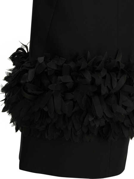 Fuste casual TOTME Gonna a petalo Black Femei (BM 19728276) 3