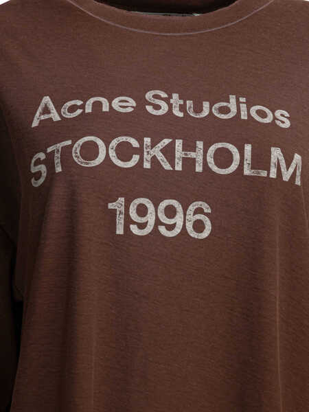 Tricouri Acne Studios T-shirts Brown Femei (BM 19728381) 3